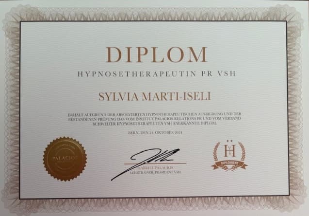 Diplom Hypnosetherapeutin PR VSH