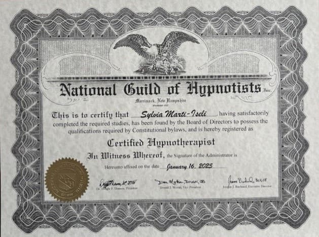 Certified Hypnotherapist NGH
